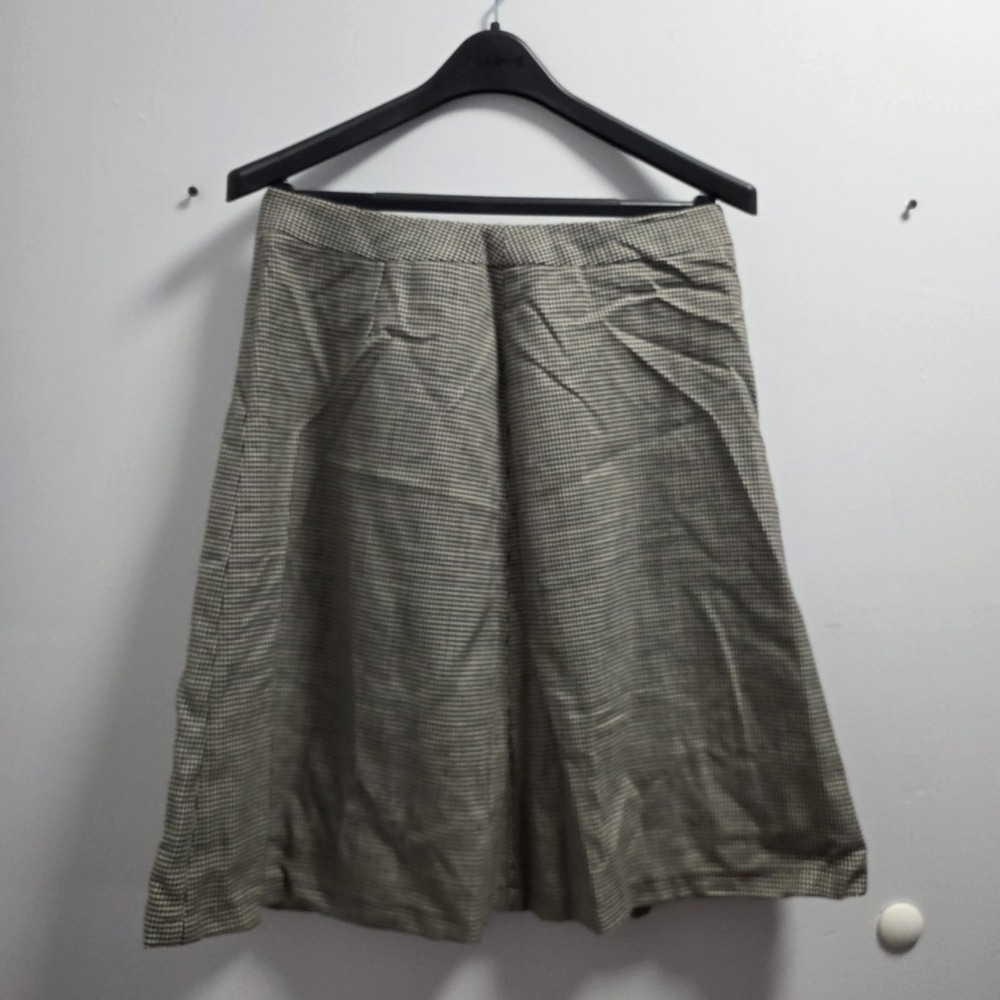 Harve Bernard Womens 100% Wool Skirt Sz 10 Black Dark Academia Office Lined - Picture 2 of 7